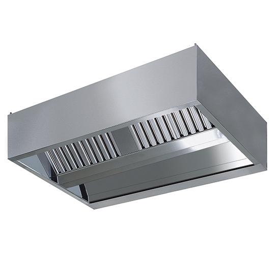 Hotte centrale cubique avec éclairage intégré - 2800x2200 mm - Virtus DAB0075 - 4500 m³/h_0