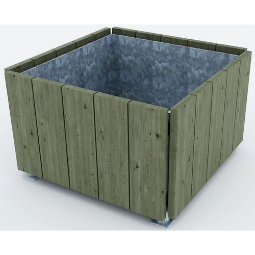 JARDINIÈRE FOUESNANT 82X82X60 CM - PIN - MOBEXTAN