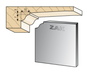 JEU DE 2 FERS ZAK531721 HAUTEUR 50MM