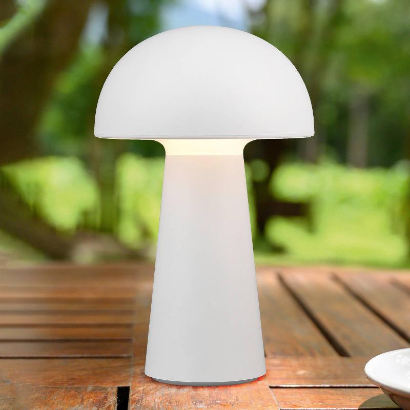 REALITY LEUCHTEN LAMPE À POSER LED LENNON IP44 BATTERIE DIM BLANCHE