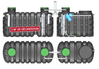 Microstation d'épuration 4 EH Sotralentz - Actibloc 302869 - 5000 litres, conforme aux agréments ministériels_0