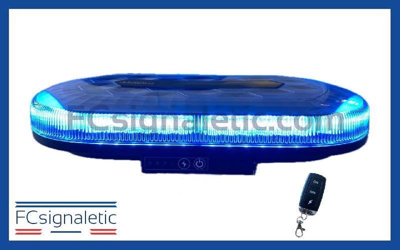 Mini rampe bleu magnétique autonome 326mm avec télécommande_0