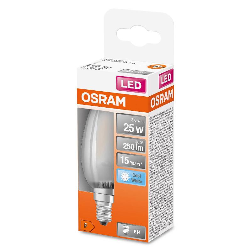 OSRAM BOUGIE LED E14 CLASSIC B 2,5W 4.000K MATE