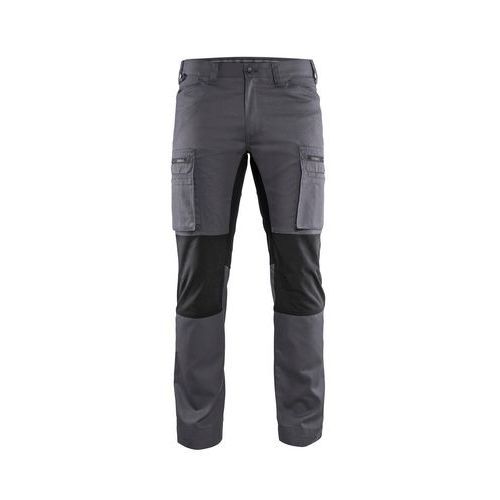 PANTALON DE TRAVAIL MAINTENANCE +STRETCH GRIS/NOIR C56 - BLAKLADER