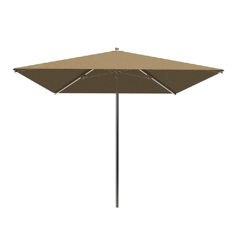 Parasol pour terrasse Pro Ouessant carré 200 cm armature+toile+housse - caramel_0
