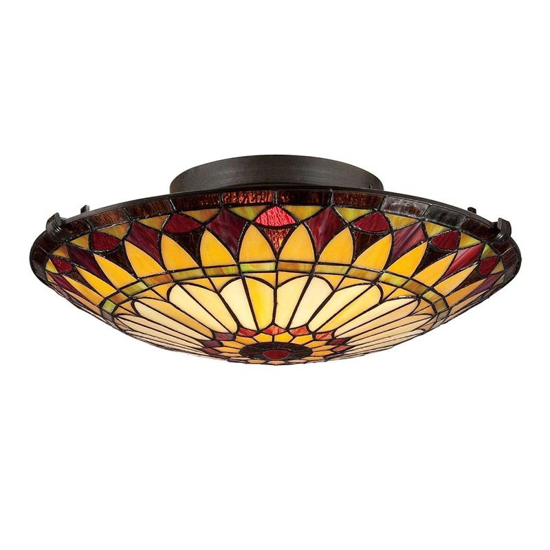 QUOIZEL PLAFONNIER D\'EXTÉRIEUR WEST END AU DESIGN TIFFANY