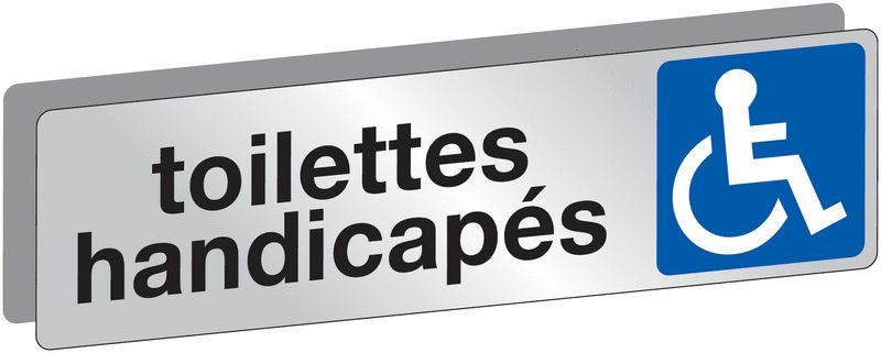 PLAQUES D'ACCUEIL TOILETTES HANDICAPÉS