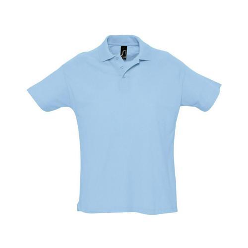 POLO PERSONNALISABLE PIQUÉ SUMMER ENFANT BLEU CIEL