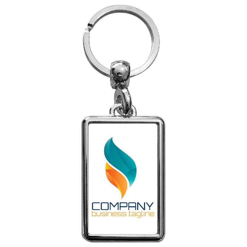 Porte-clef publicitaire métal rectangle 40x25_0