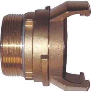 Raccord guillemin bronze - mâle avec verrou 080MBV - produits pétroliers, bitume chaud, liquides compatibles - réf. : 080MBV_0