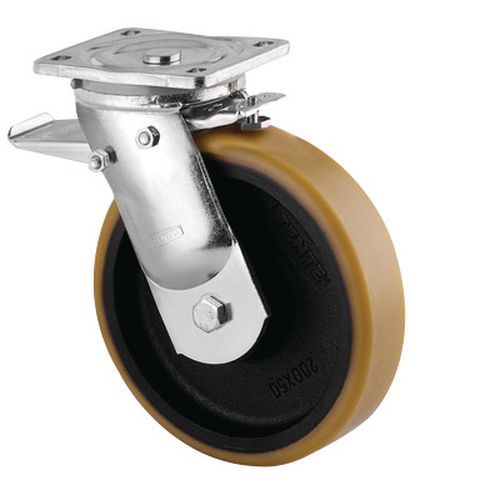ROULETTE PIVOTANTE À FREIN CHARGE 550 KG - TENTE