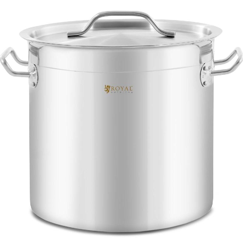 Royal Catering - Royal Catering Marmite À Induction 12 L - Ø 25 cm (Pour plaques à induction, à gaz, électriques et bien d'autres., Casserole et_0