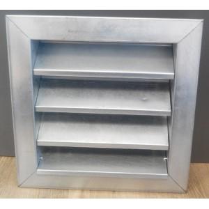 Grille de ventilation RVG 68 - pas de 68 mm - acier galva avec ailettes pare-pluie_0