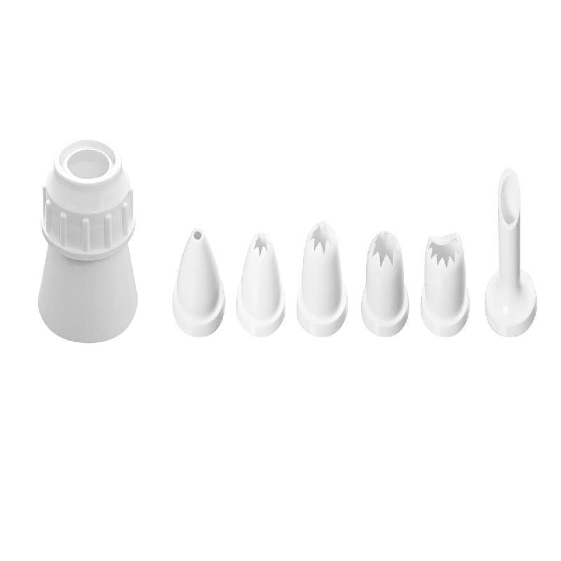 Schneider - Set de douilles pour poches à douille ménagères, PP, RAL 9003, blanc - blanc plastique polypropylène 350147_0