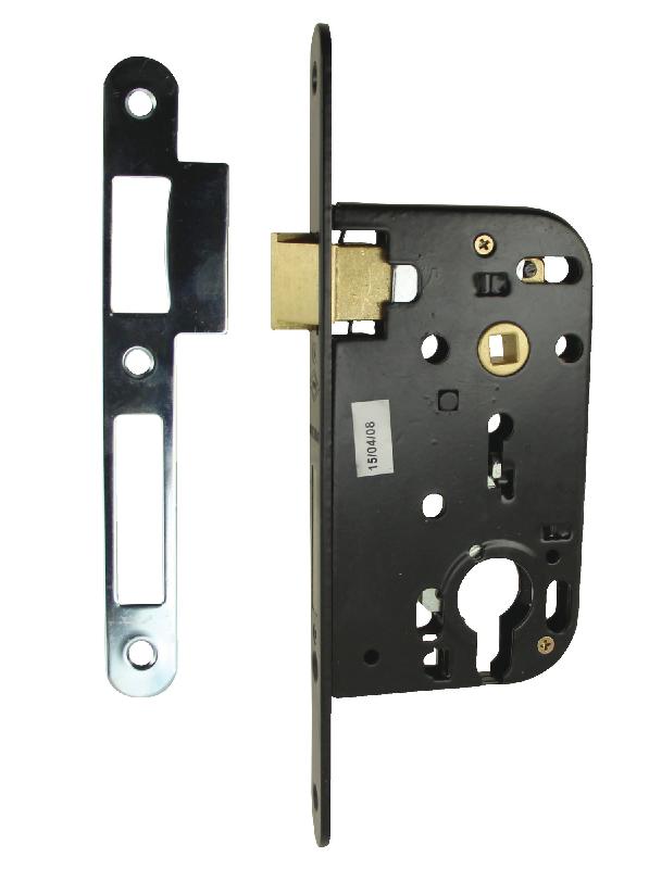 Serrure monopoint à larder JPM - Multibat 50 mm - Bout rond noire droite - Réf. 210000-22-1b - 126997_0