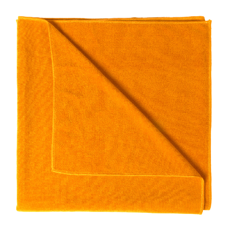 Serviette microfibre - 310 g/m² - couleur orange - poids 370 g_0