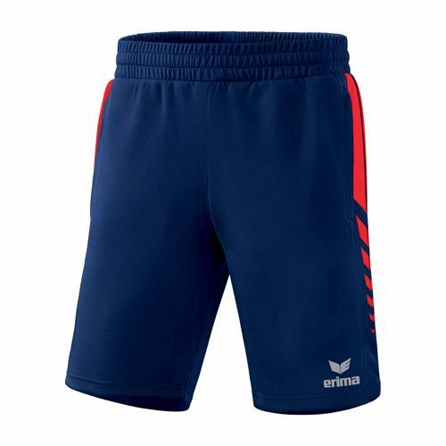 SHORT ENFANT - ERIMA - WORKER SIX WINGS NAVY/ROUGE