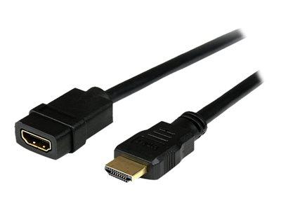 STARTECH.COM RALLONGE HDMI 2M - CÂBLE HDMI MÂLE VERS FEMELLE - RALLONGE DE CÂBLE HDMI 4K - CÂBLE HDMI UHD 4K 30HZ AVEC ETHERNET M/F - CÂBLE HDMI 1.4 HAUT DÉBIT - RALLONGE DE CORDON HDMI