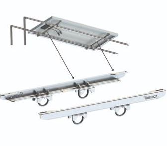 Support nautisme pour portique - Fixation panneau solaire 300W - Inox 316L - Marque Uniteck_0