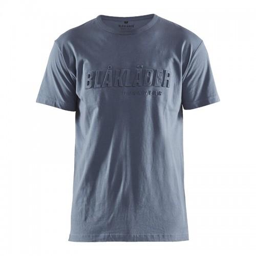 T-SHIRT DE TRAVAIL BLEU PAON IMPRIMÉ 3D - S BLAKLADER