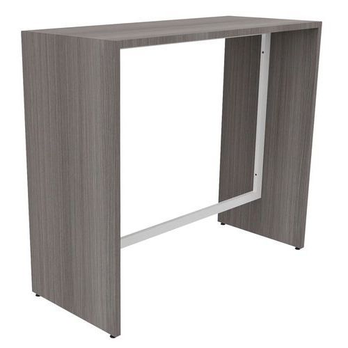 TABLE RÉUNION HAUTE CONVY 120X104X50 CM CÈDRE/BLANC - BURONOMIC