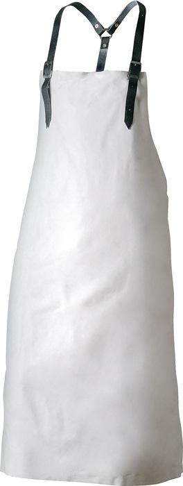 Tablier à bavette Ingo - 100x80 cm - Gris clair - Cuir pleine fleur - FELDTMANN_0