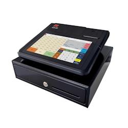 Techfive Caisse enregistreuse ECR100, écran tactile, imprimante intégrée, tiroir intégré, - noir CAEXCR100_0