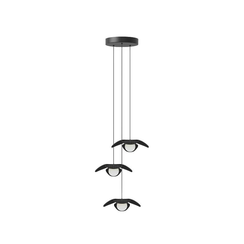 UMAGE FORGET ME NOT MINI SUSPENSION À 3 LAMPES, CHÊNE NOIR