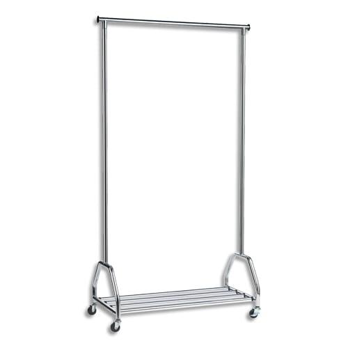 Unilux Vestiaire Groom - Acier Chromé - Capacité 70 kg - 40 cintres - Galerie inférieure - Dim 90x165x45 cm_0