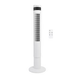 Ventilateur colonne   - 50W - Hauteur 110 cm - Oscillation automatique - Télécommande - Minuterie - Blanc usage non-intensif OCEANIC - blanc 3666749_0
