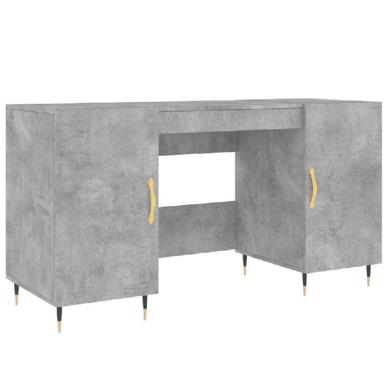 VidaXL Bureau gris béton 140x50x75 cm bois d'ingénierie Modèle Orion Logic Pro - 829528_0