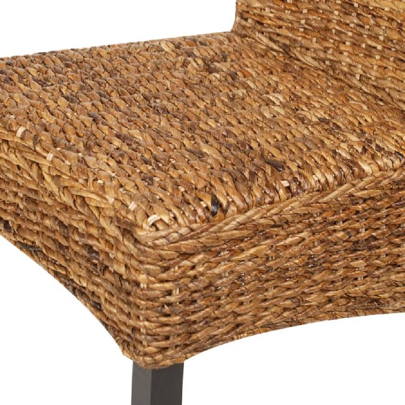 VidaXL Chaises à manger lot de 2 bois solide de manguier et abaca Modèle Dervélis - 243234XL_0