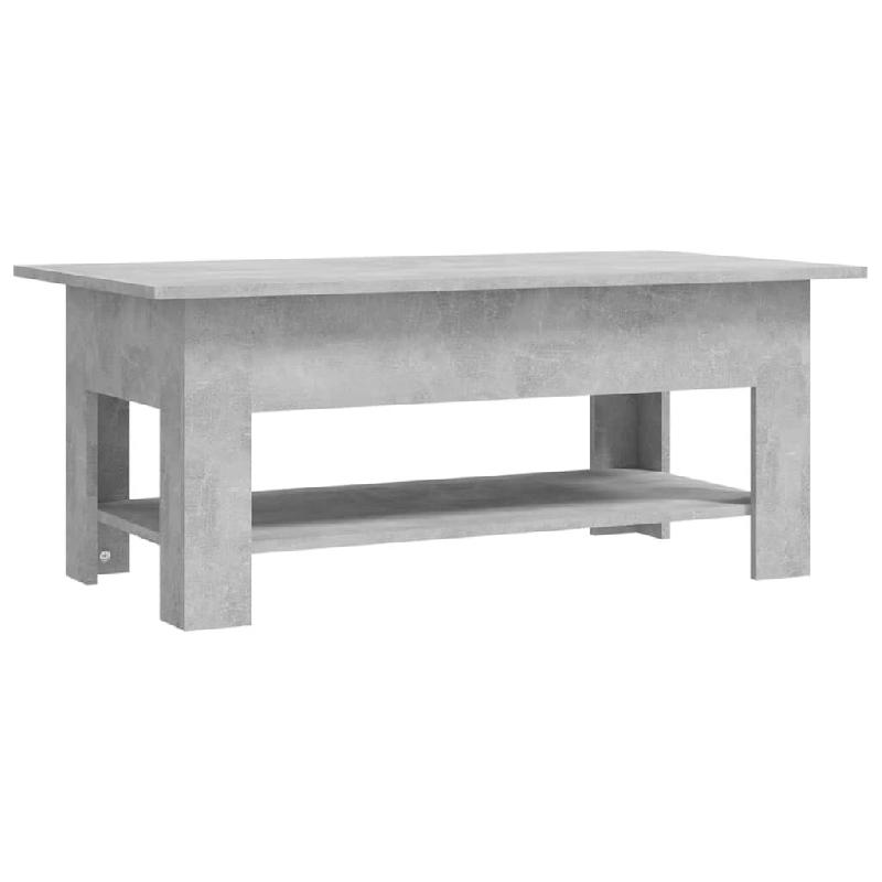 VidaXL Table basse gris béton 102x55x42 cm bois d'ingénierie Modèle Imperial Royale - 810257_0