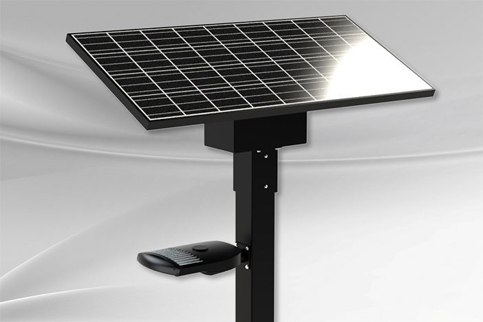 Lampadaire solaire à autonomie de 10 jours - ZX170 - Vision Solaire inc - idéal pour stationnements, cours d'écoles et petites rues_0