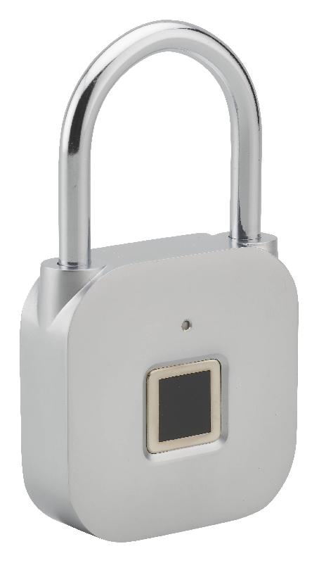 Cadenas électronique digital - couleur nickel satin - ouverture par empreinte digitale - rechargeable USB - THIRARD_0