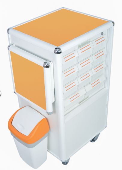 Carrydose ki co - chariot médical - krz - tiroirs de capacité : 3 et 4,5 litres_0