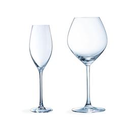 Chef & Sommelier - Ensemble 12 pièces : 6 verres à vin 55 cl et 6 flûtes à champagne 24 cl - Cheer Up - transparent - verre_0