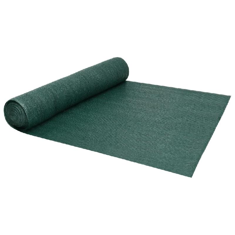 Filet brise-vue PEHD vert 2 x 10 m - 150 g/m² - Résistant moisissures et UV_0