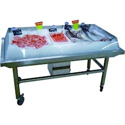 L2G Module d'animation roulant pour poissonnerie inox 90 x 150 x 80 cm L2G - MODA1500 - MODA1500_0