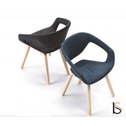 Lot de 2 sièges visiteurs Liner - Design et confort - Mobel Linea_0
