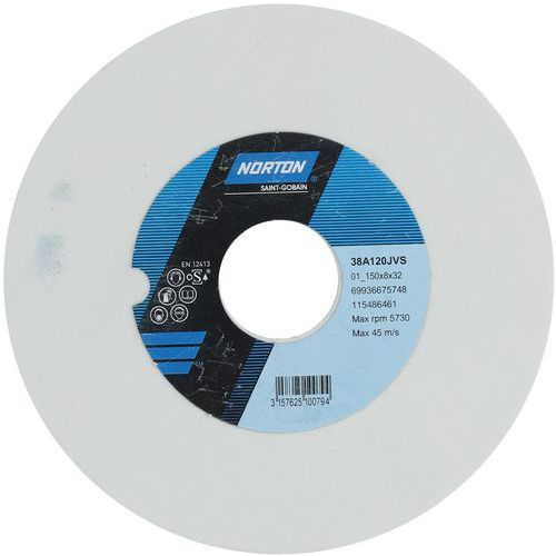 MEULE PLATE AFFÛTAGE OUTILS 38A Ø150X8X32MM 38A120JVS - NORTON