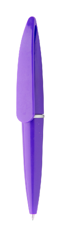 Mini stylo à bille en plastique - encre bleue - couleur violet - 7g_0