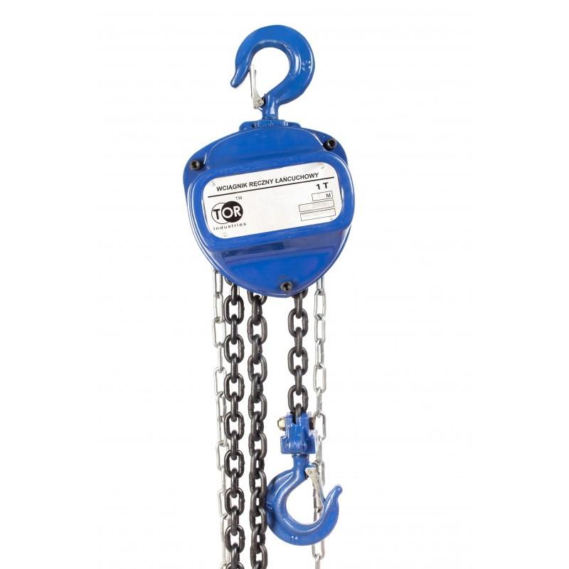 Palan manuel à chaîne TOR HSZ - 1 tonne, 3 mètres de hauteur de levage, Référence 101131_0