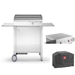 Plancha CHEF 55ELEC + Chariot +Couvercle +Housse PLANET - gris inox 400111_0