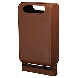 Rossignol - Corbeille 60L sur pied URBANET - effet corten - marron acier 56225_0