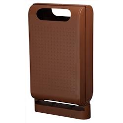 Poubelle Exterieure Sur Pied 60L Urbanet Effet Corten - 56225 - Rossignol - 56225_0