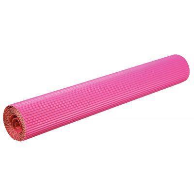 Rouleau de carton ondulé 2 x 0,70 cm - Couleur fuchsia - Travaux manuels et décoration festive - MAILDOR 451087C_0