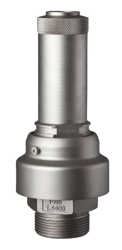 Soupape de sécurité inox type 06506 - testée TÜV-SV.948 pour liquides, pulvérulents et poudres_0