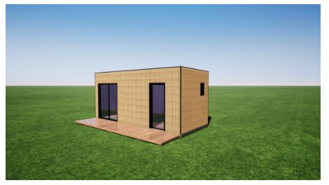 Studio de jardin - KIT&A - 16,50 m² en kit avec toit, façade et menuiseries incluses_0
