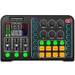 Table De Mixage Sans Fil Avec Changeur De Voix Effets Multiples Bluetooth YONIS - 3615616946849_0